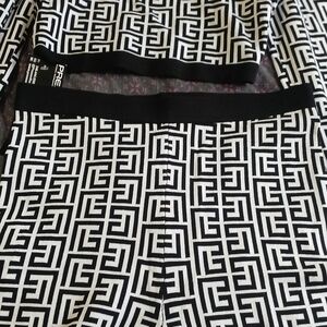 Pressed Fendi Black and White Patterned Apparel